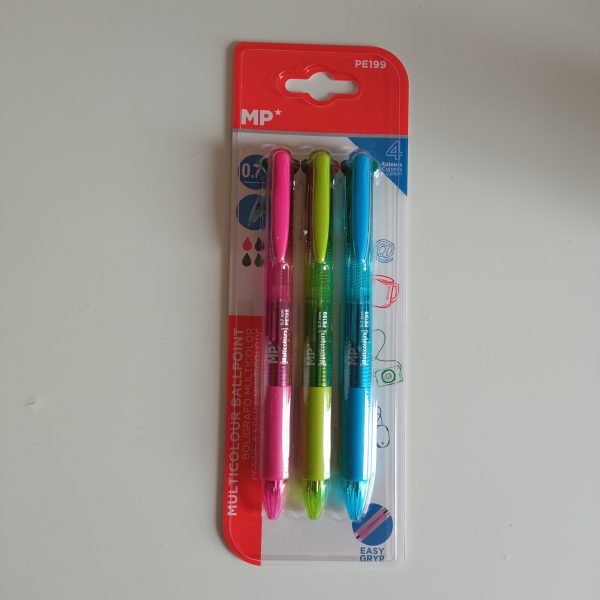 Bolígrafo 4 colores mp 3 ud