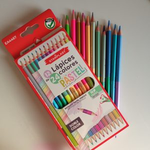 12 lápices bicolor Starplast