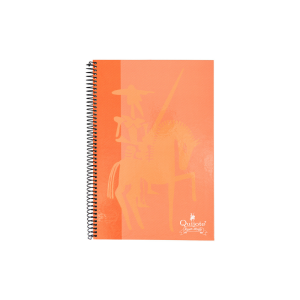Cuaderno espiral Cervantes A4 80H hoja lisa tapa dura Naranja