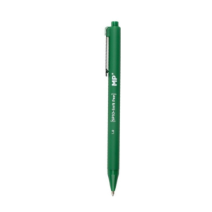 Bolígrafo click de tinta aceite MP verde 1.0 mm