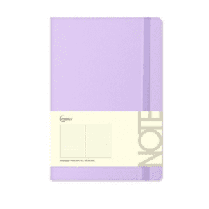 Cuaderno de notas tapa forrada morada A6
