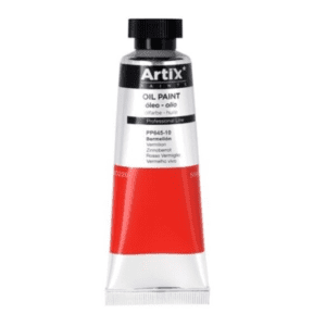 Pintura al óleo expert 50 ml rojo vermellón Artix