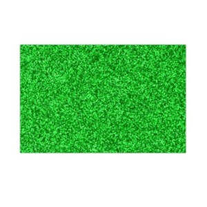 Goma eva con purpurina verde 40 x 60 cm MP