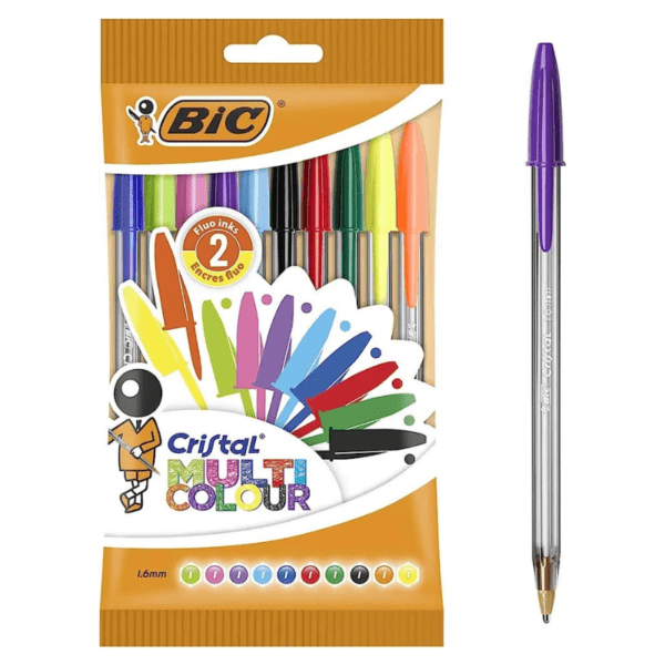 Pack bolígrafos Bic Cristal Multicolor