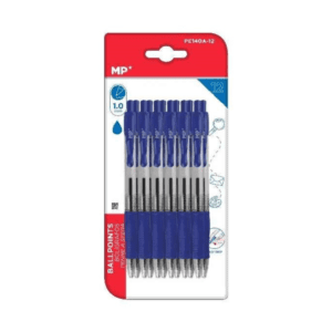 Bolígrafos azul punta 1.0 mm pack 12 uds MP